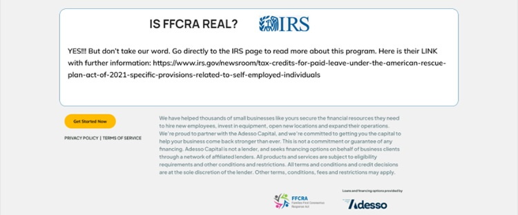 Is FFCR real? Yes!!! Go directly to the IRS page to read more about this program. 