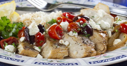 Quick-as-a-Wink Greek Chicken