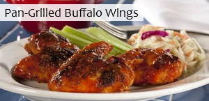Pan-Grilled Buffalo Wings