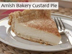 Amish Bakery Custard Pie