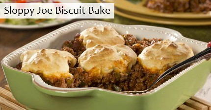 Sloppy Joe Biscuit Bake