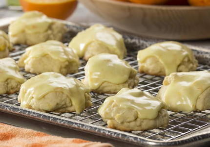 Double-Orange Glazed Cookies