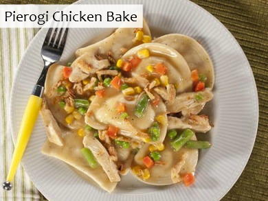 Pierogi Chicken Bake