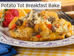 Potato Tot Breakfast Bake