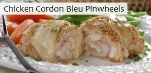 Chicken Cordon Bleu Pinwheels