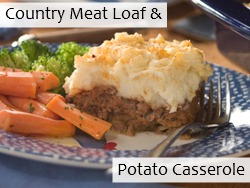 Country Meat Loaf & Potato Casserole
