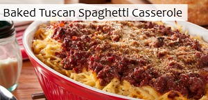 Baked Tuscan Spaghetti Casserole