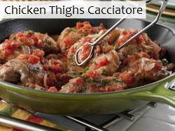 Chicken Thighs Cacciatore