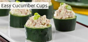 Easy Cucumber Cups