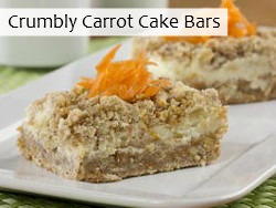 Crumbly Carrot Cake Bars