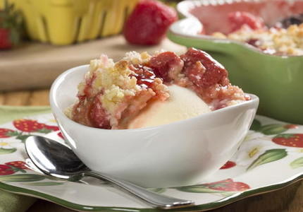 Strawberry Rhubarb Cobbler