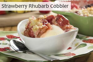 Strawberry Rhubarb Cobbler