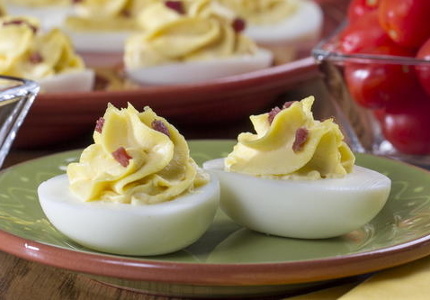 Bacon and Horseradish Deviled Eggs