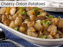 Cheesy Onion Potatoes