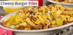Cheesy Burger Fries