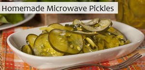 Homemade Microwave Pickles