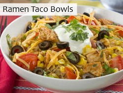 Ramen Taco Bowls