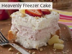 Heavenly Freezer Cake
