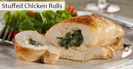 Stuffed Chicken Rolls