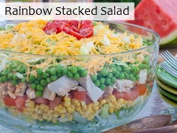 Rainbow Stacked Salad