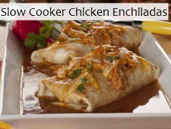 Slow Cooker Chicken Enchiladas