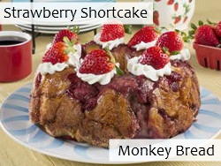 Strawberry Shortcake Monkey Bread