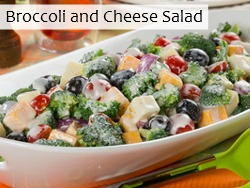 Broccoli and Cheese Salad