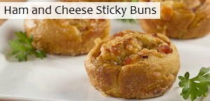 Ham and Cheese Sticky Buns