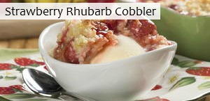 Strawberry Rhubarb Cobbler