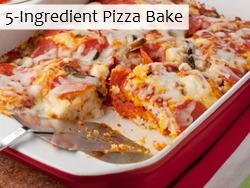 5-Ingredient Pizza Bake