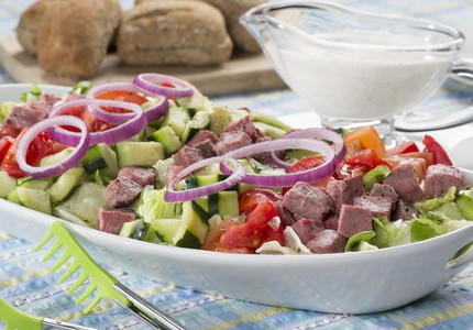 Chilled Beefed-Up Summer Salad