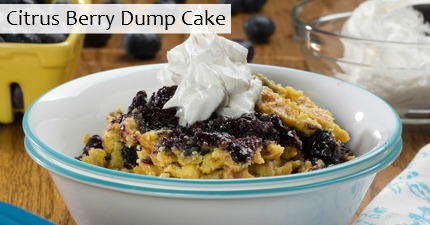 Citrus Berry Dump Cake