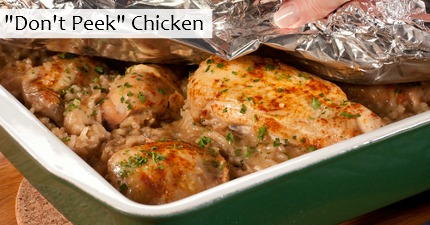 "Don't Peek" Chicken