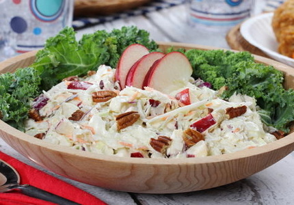 Apple Coleslaw with a Kick