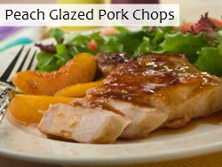 Peach Glazed Pork Chops