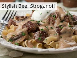 Stylish Beef Stroganoff Stylish Beef Stroganoff