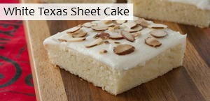 White Texas Sheet Cake