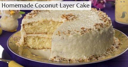 Homemade Coconut Layer Cake