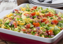 Cake Pan Layered Salad