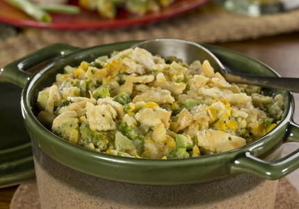 Creamy Corn-Broccoli Bake