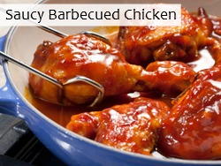 Saucy Barbecued Chicken Saucy Barbecued Chicken