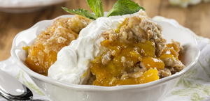 Peaches & Cream Dump Cake