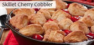 Skillet Cherry Cobbler