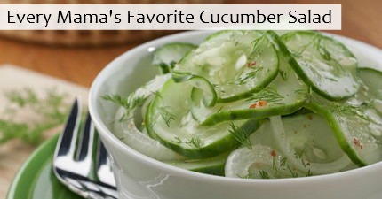 Every Mama's Favorite Cucumber Salad