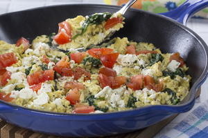 Spinach Feta Scramble