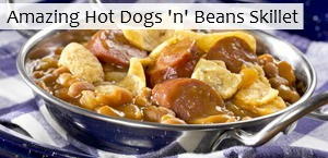 Amazing Hot Dogs 'n' Beans Skillet