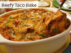 Beefy Taco Bake