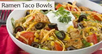 Ramen Taco Bowls