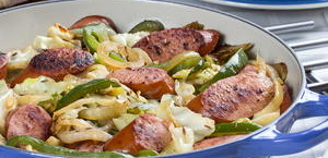 Skillet Sausage 'n' Cabbage