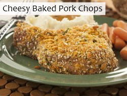 Cheesy Baked Pork Chops